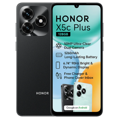 2X Honor X5c Plus 128GB Dual-Sim + 2X Vodacom Airtime Sims