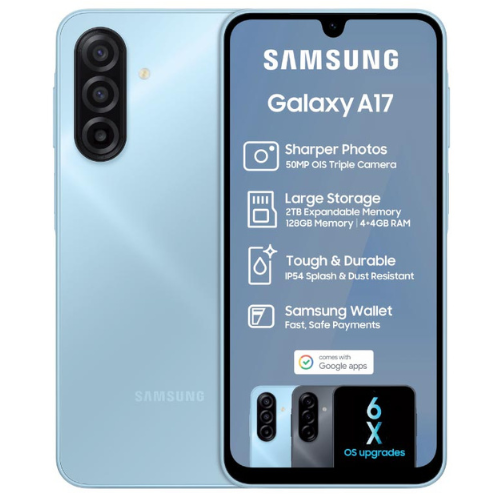 2X Samsung Galaxy A17 128GB 4G + 2X Vodacom Airtime Sims