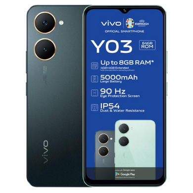 2X Vivo Y03 64GB Dual-Sim + 2X Vodacom Airtime Sims